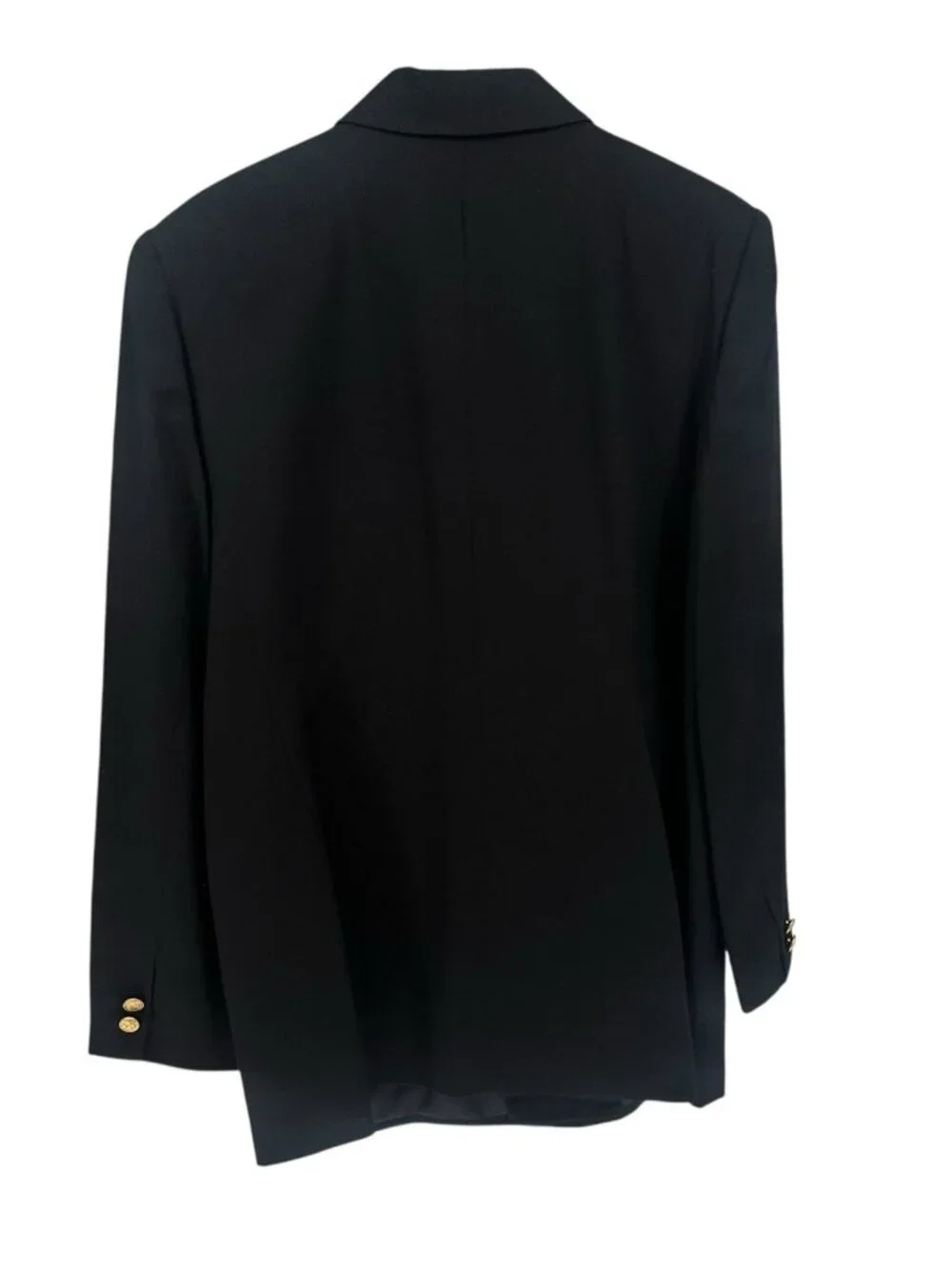 Vintage Worthington Black Blazer Jacket Polyester Blend Size 14